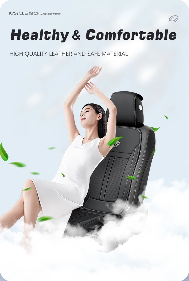 Leather Car Seat Covers Universal PU Cars Seat Cushion Cover Automobiles Seat Protector Waterproof Car Chair Pad Mat