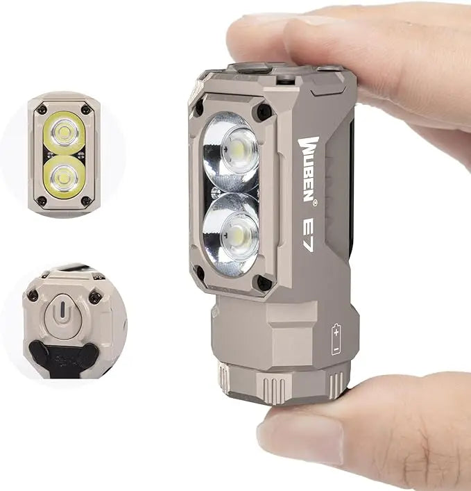 1800 Lumen Rechargeable Mini EDC LED Flashlight With Magnetic Base