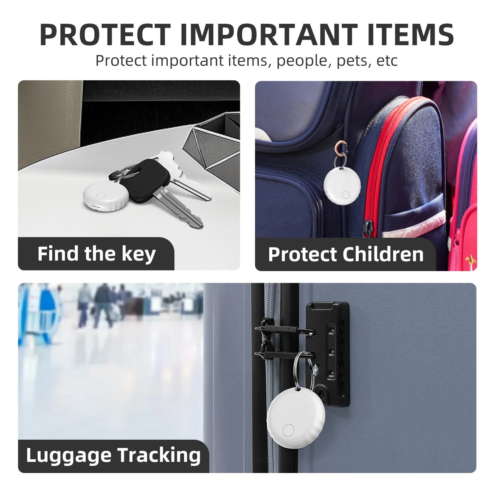 Smart Global Position Systm Tracker For Apple iOS System Find My APP Mini Bluetooth Anti Lose Reminder Device Key Finder Pet Bag Wallet