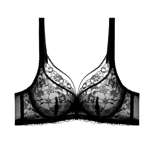 Womens Lace Minimizer Underwire Push Up Bra