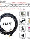8-26M Outdoor Cooling Patio Misting System Fan Cooler Water Mist Gardenhouse Spray Hot Fog Misting System