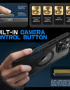 For iPhone 16 Pro Case with Camera Control Capture Button UB Mag Stand Series Slim Protective Magnetic Phone Case