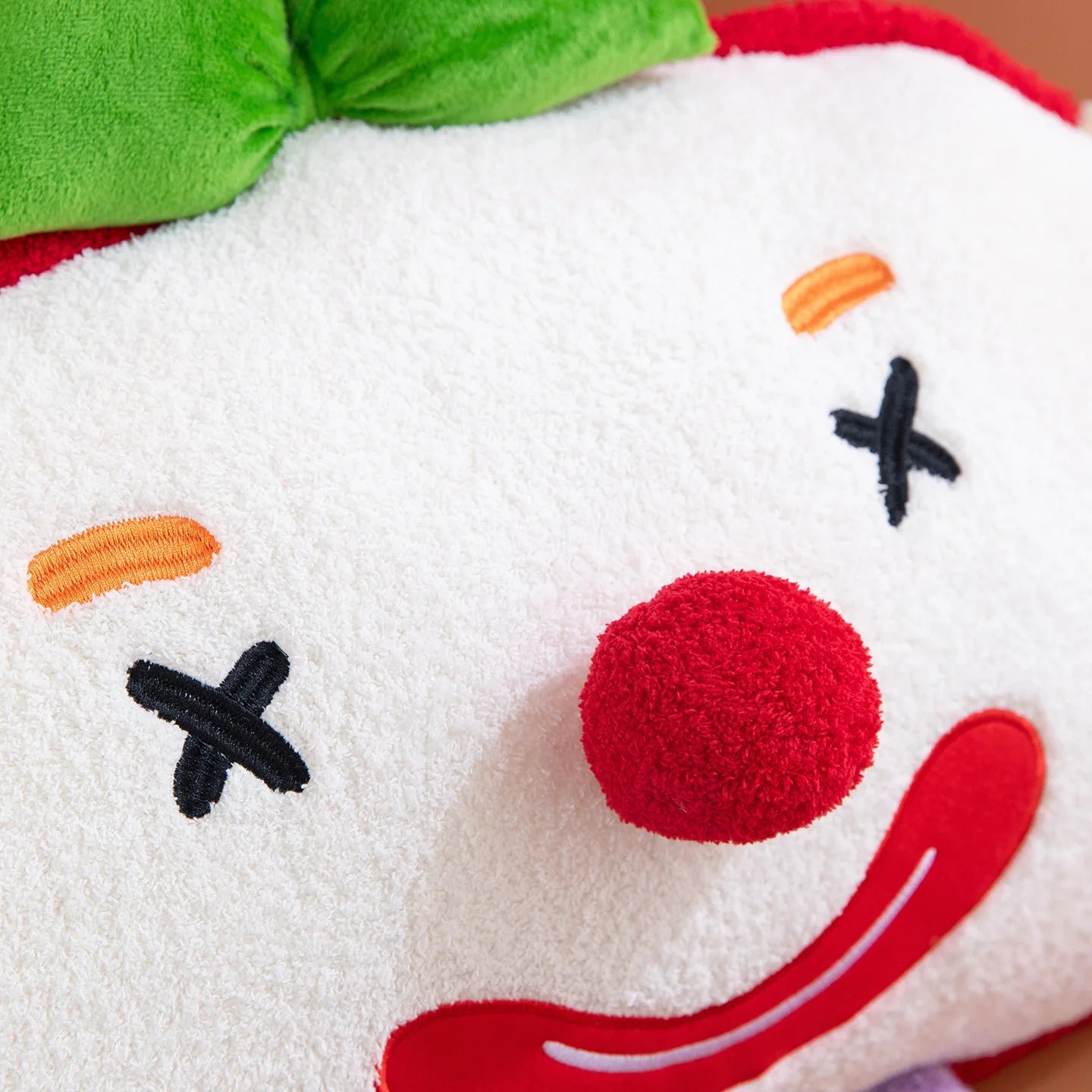 Cute Toast Clown Plush Toy Soft Bread Pillow