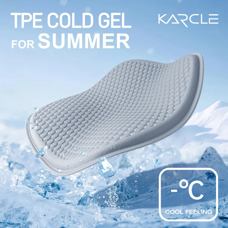 Summer Car Seat Covers TPE Cold Gel Seat Pad 3D Honeycomb Cool Seat Cushion Anti-Slip Auto Seat Covers Cooling Seat Mat