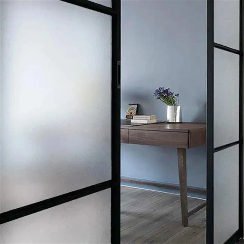 Matte Frosted Window Film Privacy UV Protection Self Adhesive Glass Vinyl for Home Heat Control Stained Decorative Glass Sticker