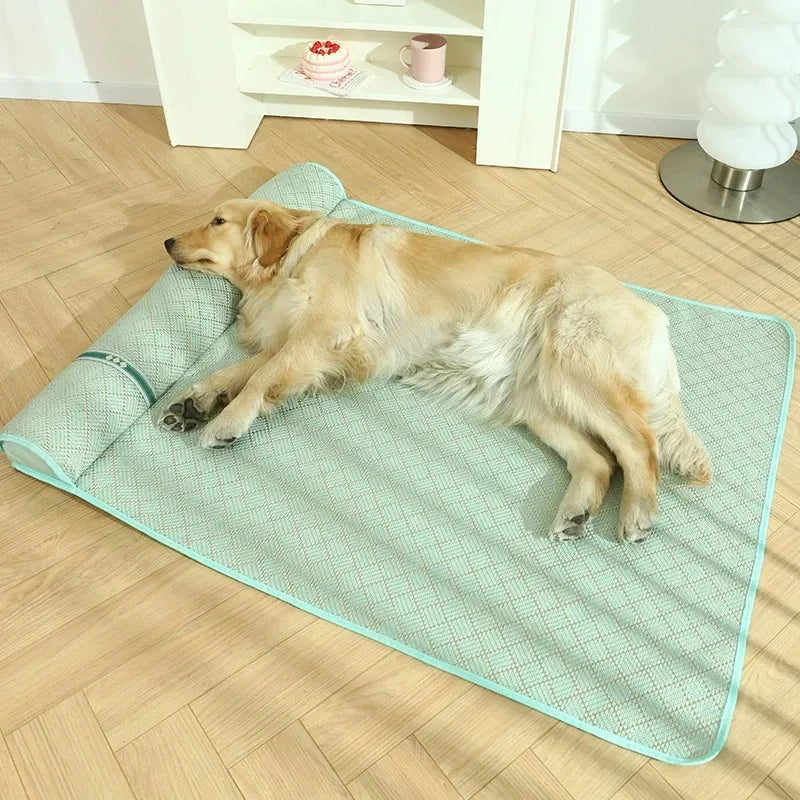 Cooling Dog Bed Mat Washable Pet Cushion Mattress