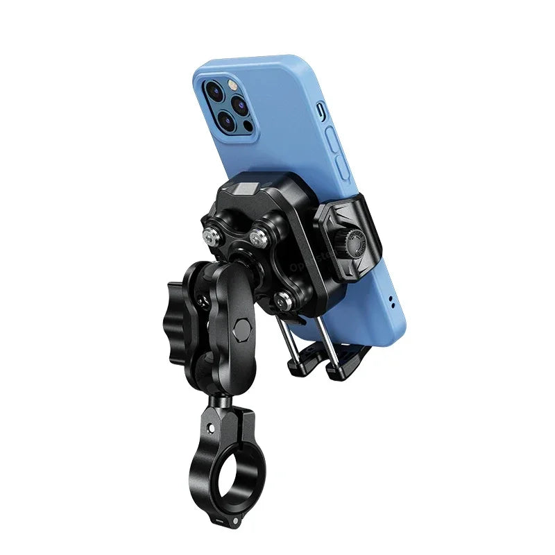 Shockproof Motorcycle Phone Holder 15W Wireless Charger & 36W USB C Fast Charging Motorbike Bicycle Bike Scooter Phone Stand