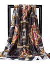 Scarves For Women Print Silk Satin Head Scarf Female Luxury Brand Square Shawl Large Hijab Scarfs