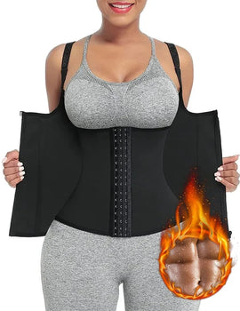 Sweat Waist Trainer Vest Slimming Corset for Weight Loss Body Shaper Sauna Suit Compression Shirt Belly Girdle Tops Shapewear