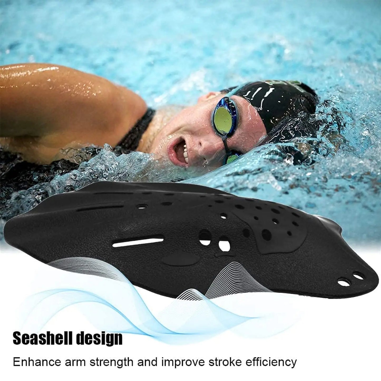 Water Sport Snorkeling Swimming Paddles Training Swimming Training Tool Hand Webbed Gloves Pad Fins Flippers