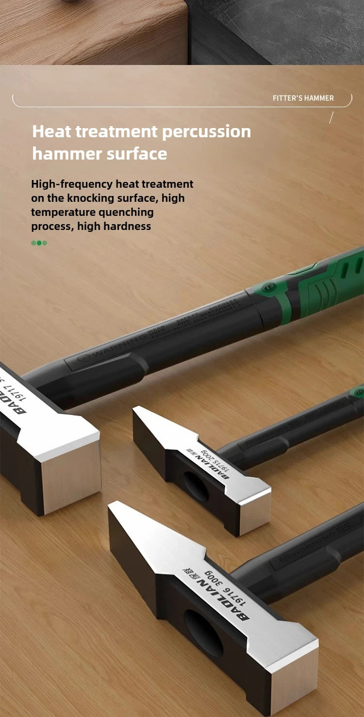 Hardware Tools, Building Decoration, Flat Head Hammer 200g, Plastic Coated Duckbill Hammer, Hammer Head 500g, Fitter Hammer