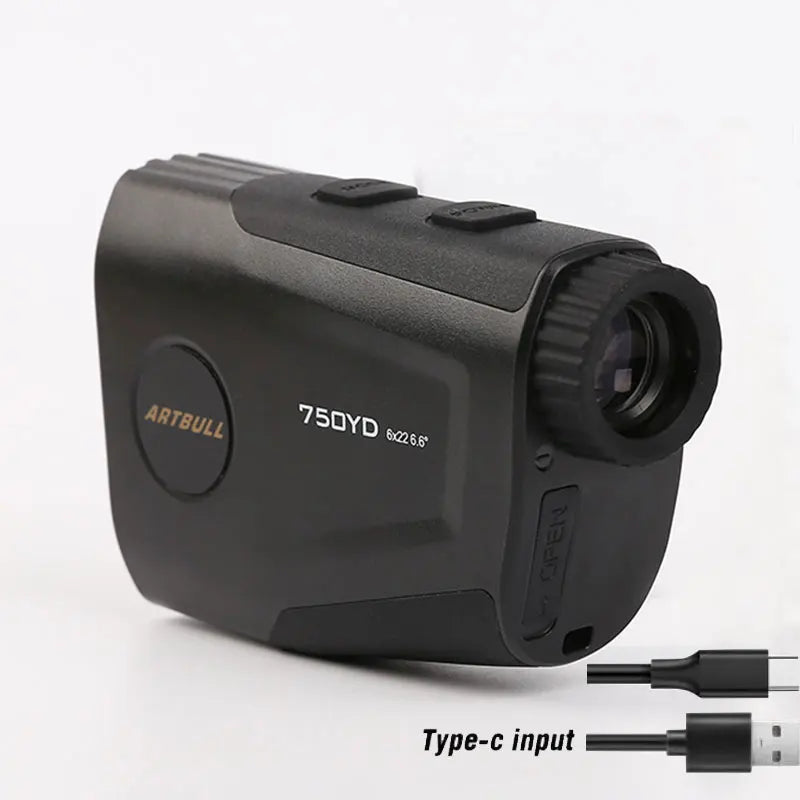 USB Type-C 1300yard Rechargeable Golf Laser Rangefinder Hunting 750yard Telescope With Flag-Lock Vibration Distance Meter