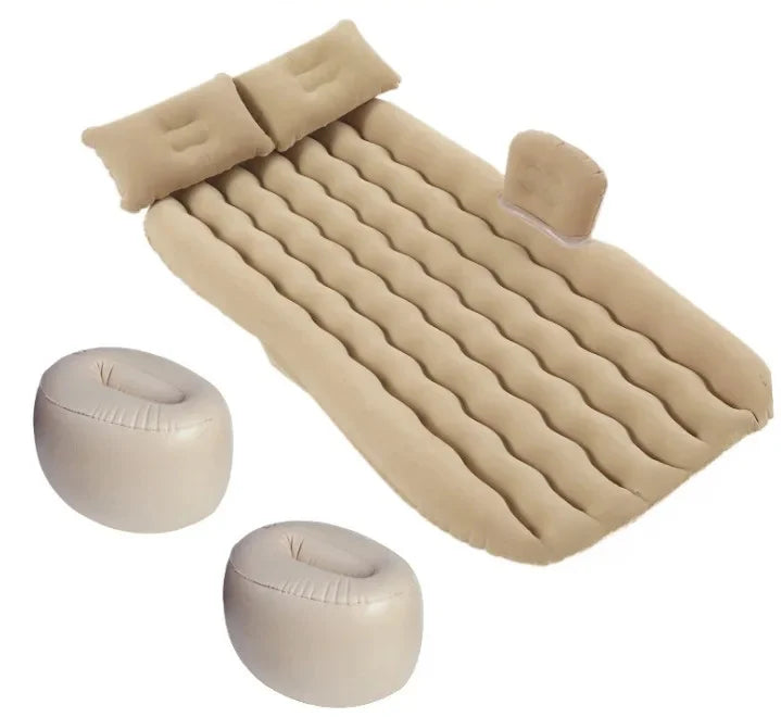 Cartoon Foldable Car Travel Bed SUV Minivan Compatible Inflatable Mattress Inside Air Pressure Pad Versatile Vehicle Sleeping