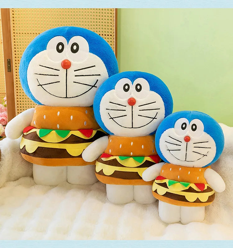 Large Blue Robot Cat Plush Stuffed Doll Toy