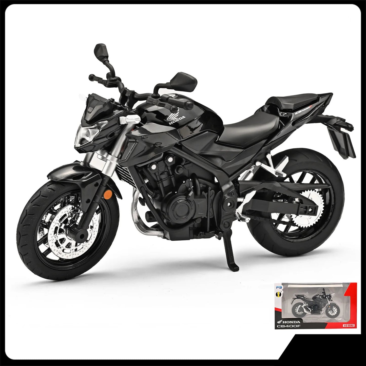 Diecast Honda CB400F Sports Motorcycle Model 1 to 12 Scale