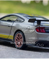 Scale 1:32 Mustang Shelby GT500 F-150 Toy Car Model Alloy Diecast Sound Light Pull Back Vehicle Models Birthday Gifts