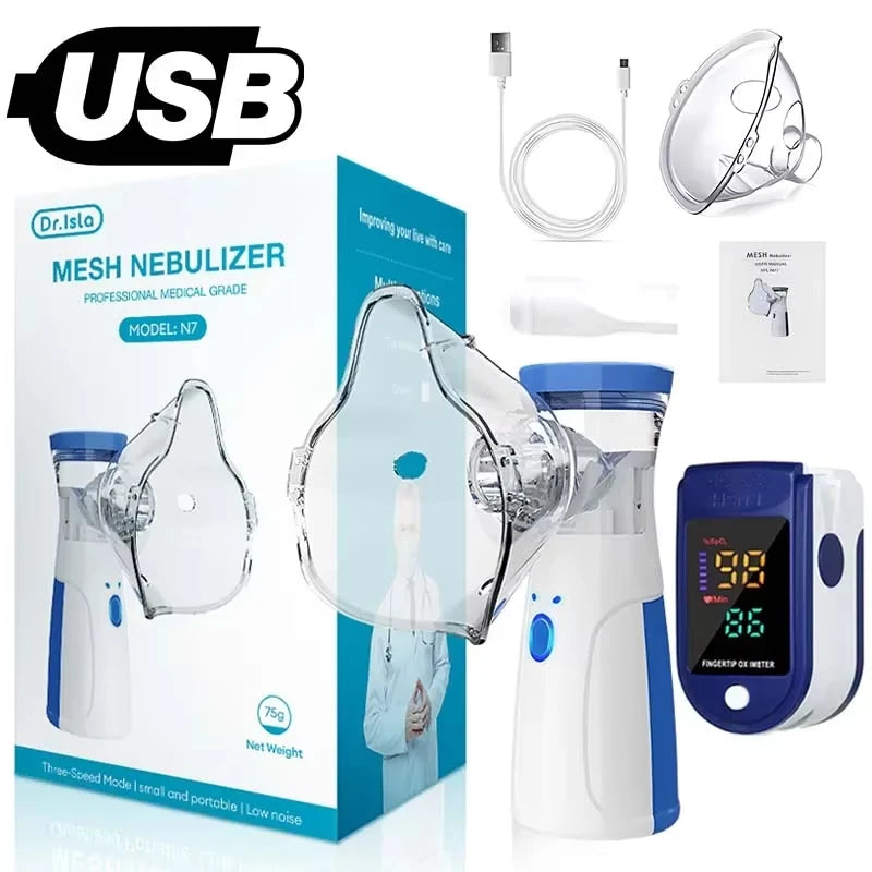 USB Medical Nebulizer Handheld  Adult  Cough Compressor Sprayer Portable Compact Adjustable Nebulizer Home Nebulizer
