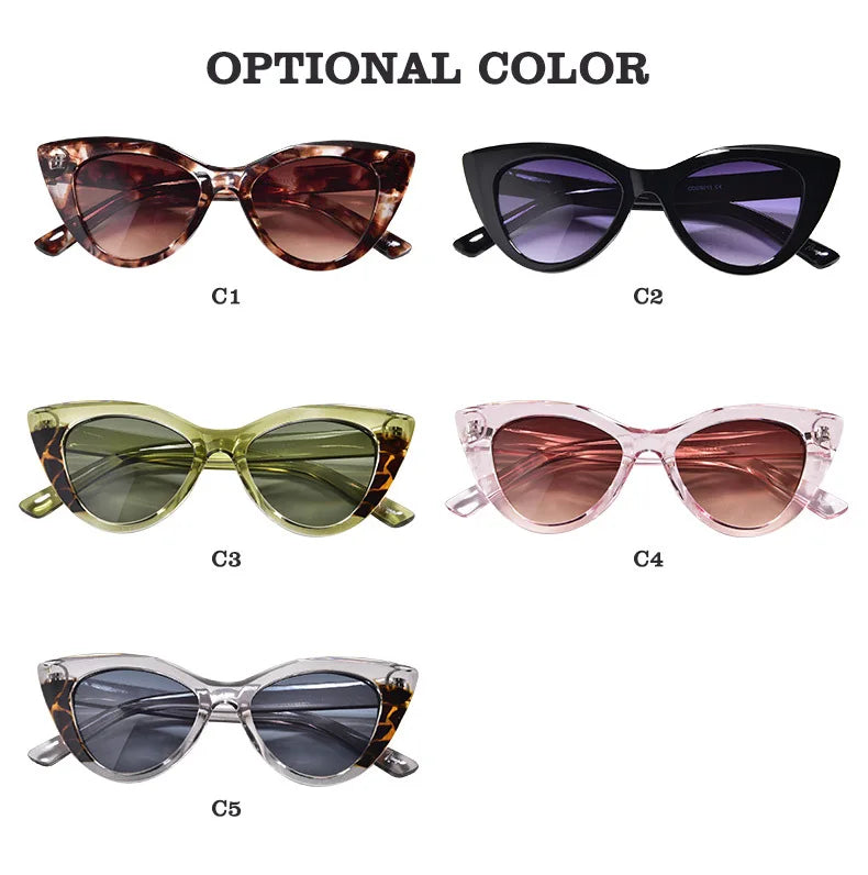 Vintage Cat Eye Sunglasses for Women UV400 Eyewear