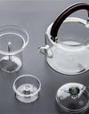 1100ml Suction Handle Beam Glass Teapot With Tea Strainer Infuser Steaming and Boiling Flower Tea Puer Dual-use Tea Pot