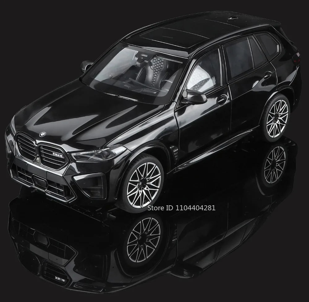 1:18 X5M Honda Accord Car Toys Alloy Diecast Models Shock Absorption Doors Opened Front Wheel Steering Vehices Desktop Ornament