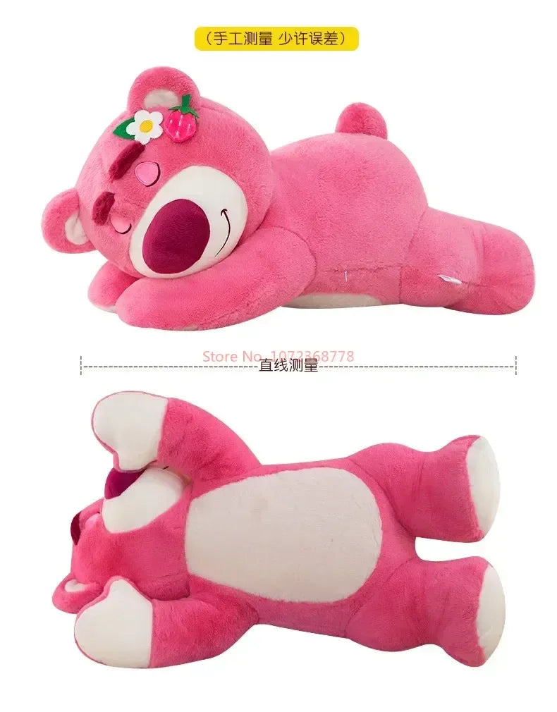 Disney Kawaii Toy Story Lotso Bear Strawberry Sofa Plush Pillow Stuffed Toys  Girls Friends Festivals Birthday Gift
