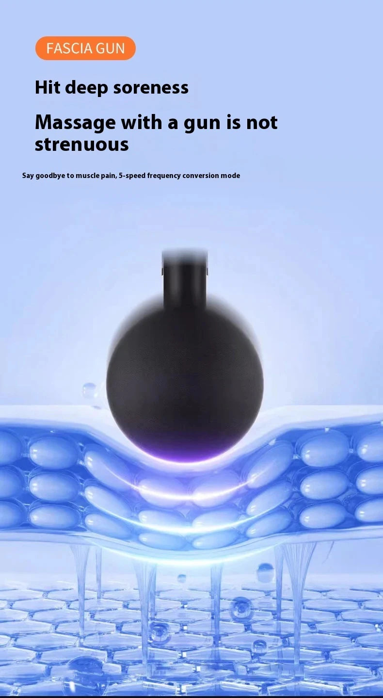 Portable Fascia  Muscle Massager  Four-head High Frequency Neck Shoulder Waist Massage Machine Professional Fascia Massage