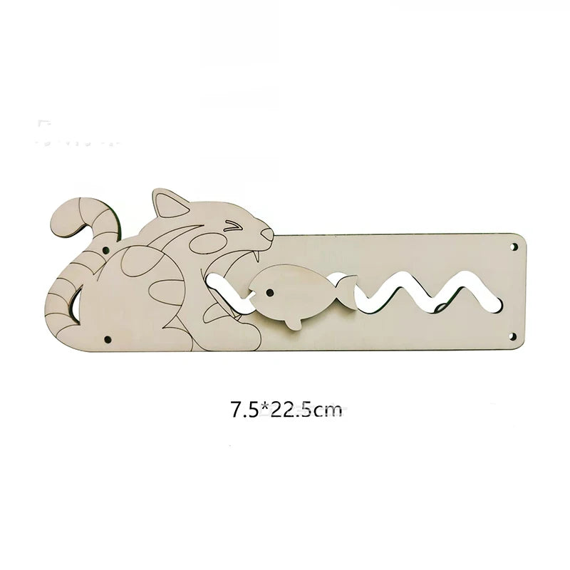 Montessori Busy Board DIY Accessories Wooden Toys Busyboard  Fine Motor Skills Activity Board Educational Toys for