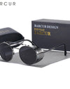 Polarized Steampunk Round Sunglasses Men Retro Sun Glasses For Women Vintage Style
