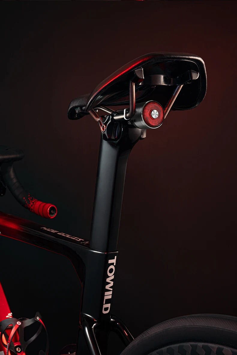 Rear Light Bicycle Smart Auto Brake Sensing Light IPX6 Waterproof USB Charging LED Cycling Light Warning Taillight