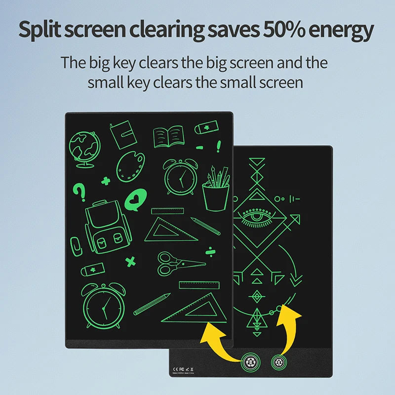 11.5/10.5 inch Double-Sided Screen LCD Writing Tablet Electronic Drawing Board  Graffiti Painting Memo Learn Pads Toy Gifts