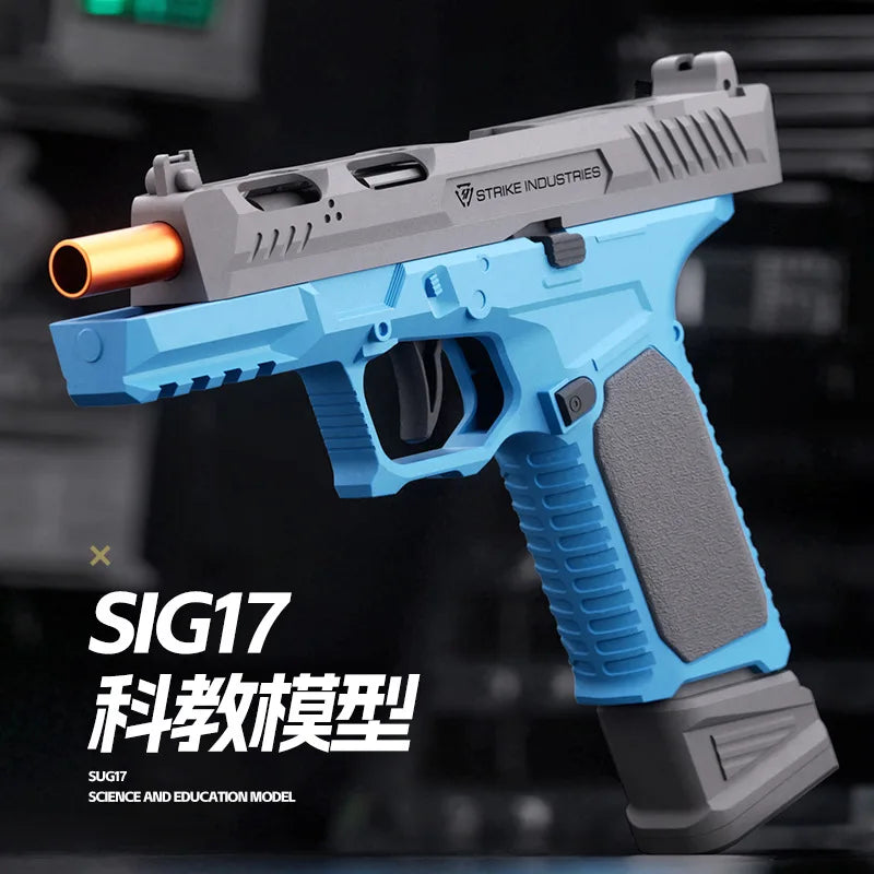 Sig17 Throwing Shell Toy Gun Soft Bullet Airsoft Launcher Outdoor Sports CS Game Weapon Pistol Shooter Weapon