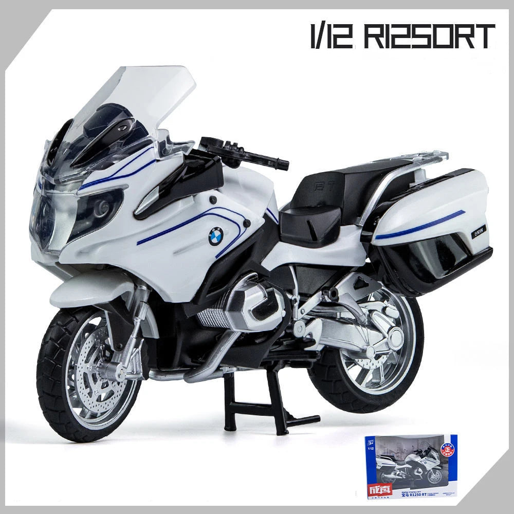 1:12 BMW R1250RT-P Police Diecast Motorcycle Model Toy Replica With Sound & Light birthday gift christmas gift Collection bike