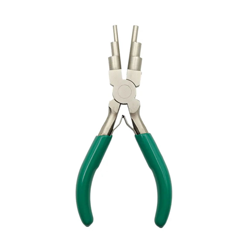 1pc Iron Wire Looping Jewelry Pliers, 6-in-1 Bail-Making Pliers, With Non-Slip Comfort Grip Handle, For Loops Making Tool