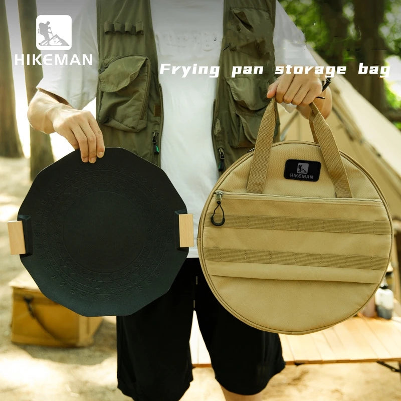 Baking Pan Storage Bag, Outdoor Barbecue Frying Pan, Durable Oxford Cloth, Anti-Collision Bag, for Baking Pans Under 43cm