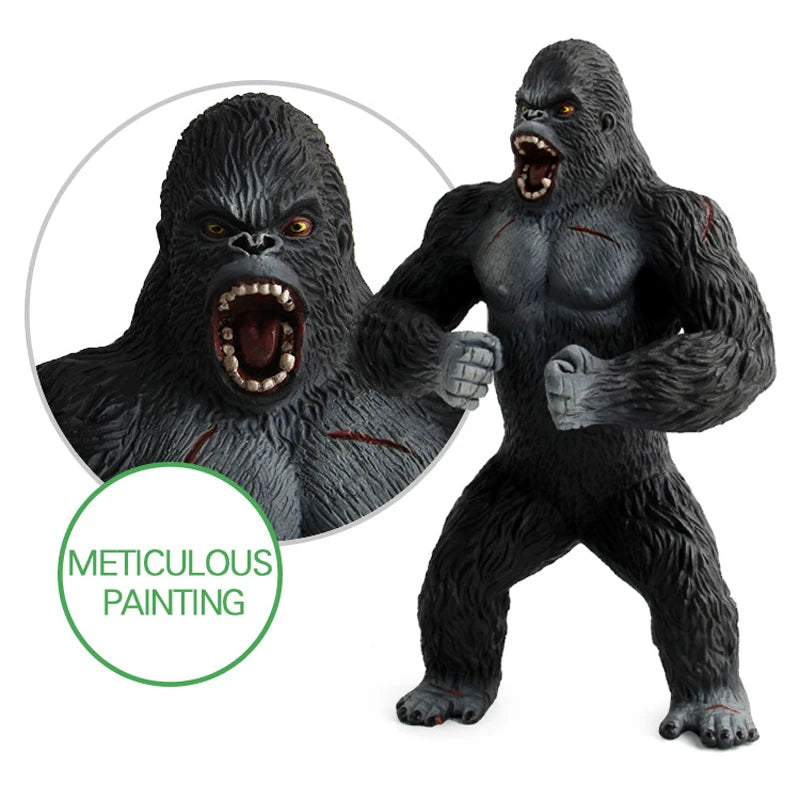 King Kong Gorilla Action Toys Figures Orangutan Cartoon Figurines Collection Model Big Chimpanzee Animal Dolls Boy Children Gift