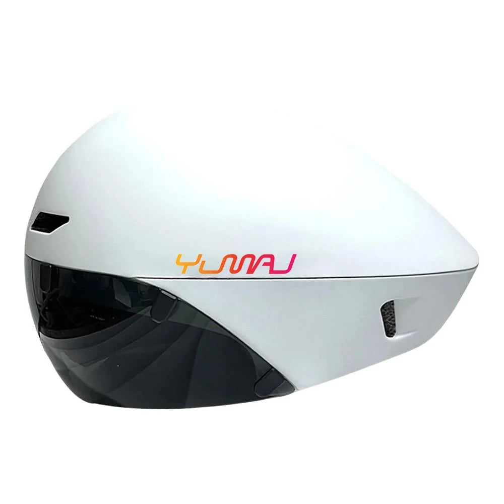Aerodynamic Triathlon Cycling Helmet With Magnetic Goggles