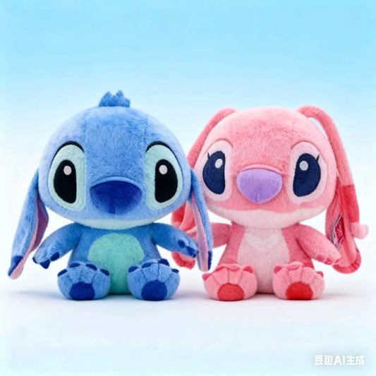 Disney Lilo&Stitch Plush Doll Toys Anime Cartoon Blue Stitch Plush Stuffed Plush Angel Plush Dolls   Gift Toys