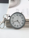 Moveable Pointer Watch Keychain for Women Men Trendy Electronic Clock Key Chain Child Gift Car Key Ring Accessories