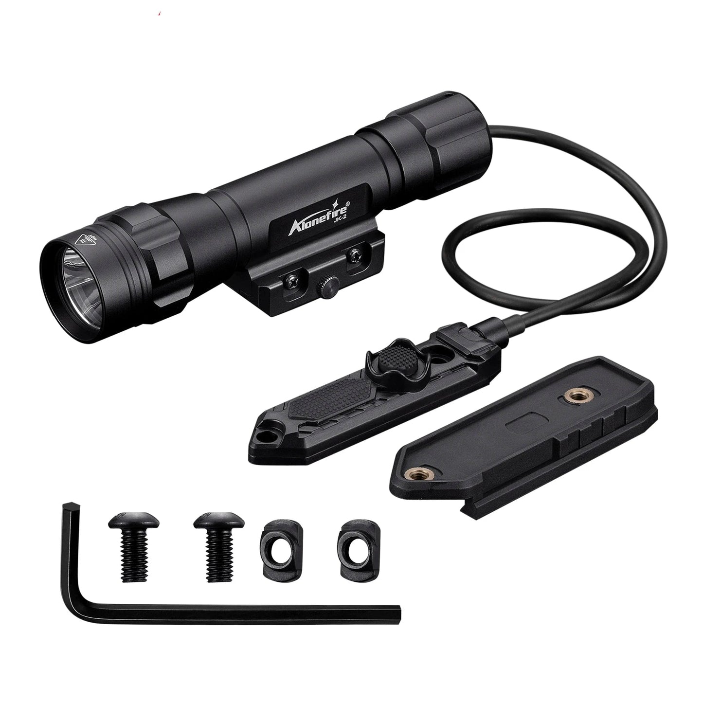 1200 Lumen Tactical Rechargeable LED Flashlight With Picatinny Mount