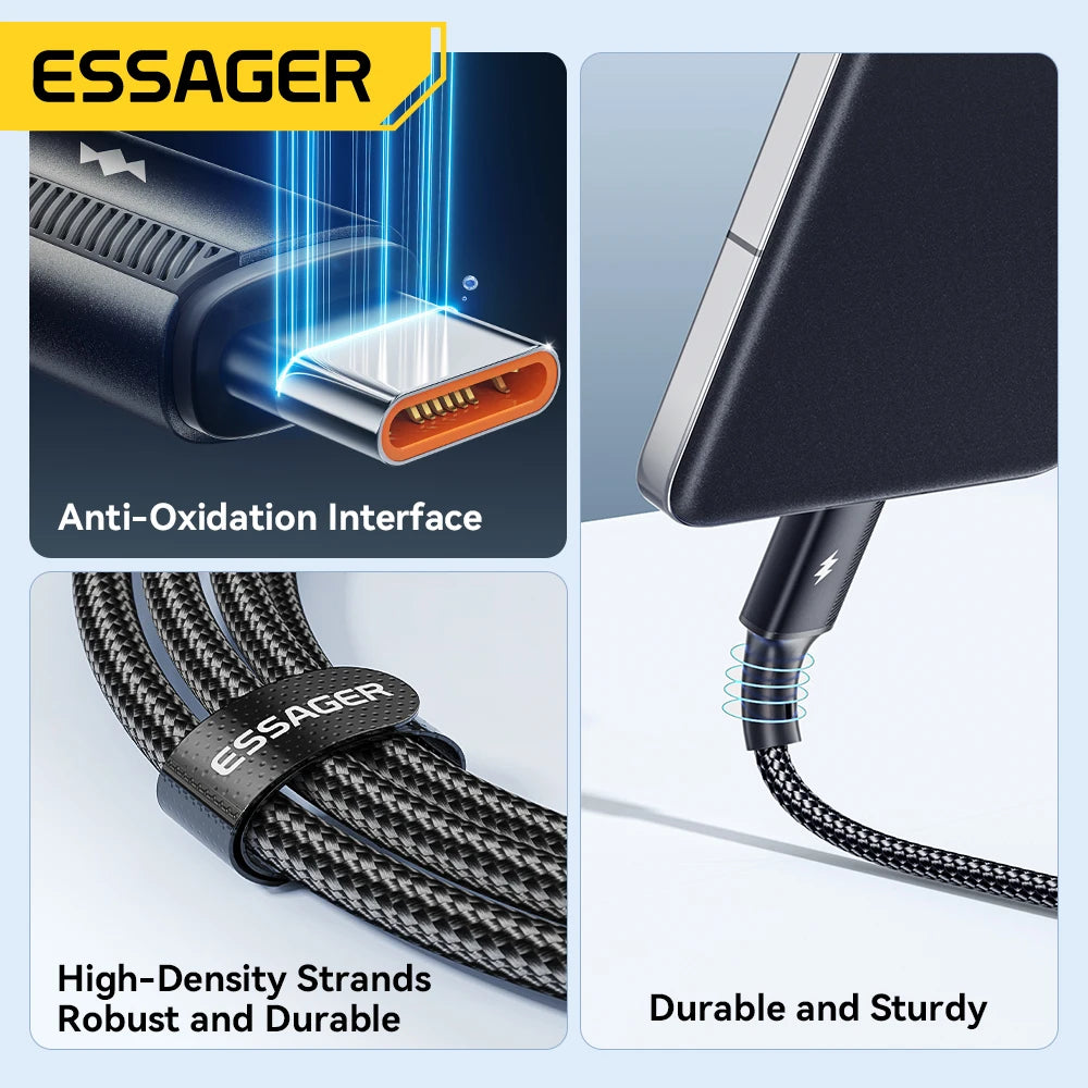 120W 6A USB Type-C Fast Charging Cable