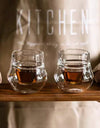 120/250/335ml Double-layer Glass Cup Hanging Ear Espresso Coffee Cup Anti-scalding Milk Brandy Wine Teacup Clear Mug Set