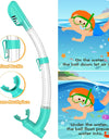 Kids Snorkel Mask 3 Windows Panoramic Wide View HD Three-Lens Adjustable Scuba Snorkeling Swimming Diving For Kids and Youth