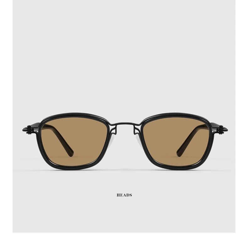 Vintage Square Titanium Acetate Eyeglasses Frame