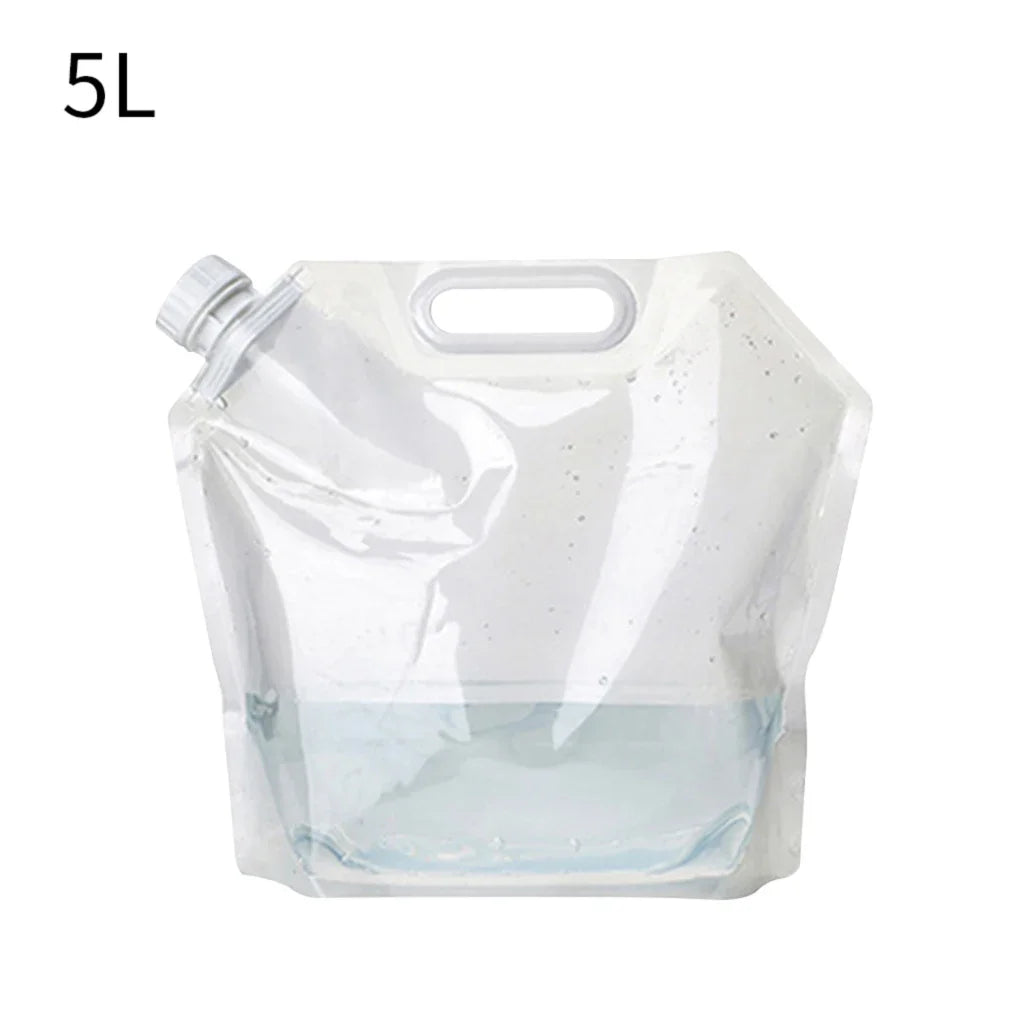 5/10/15L Outdoor Camping Water Bag Portable Folding Bucket Large Capacity Water Container with Handle Travel Camping Supplies