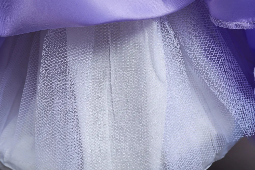 Purim Kids Dresses For Girls Elegant Flower Girls Wedding Dress Children Evening Party Lace Princess Ball Gown Clothing 2-10 Y