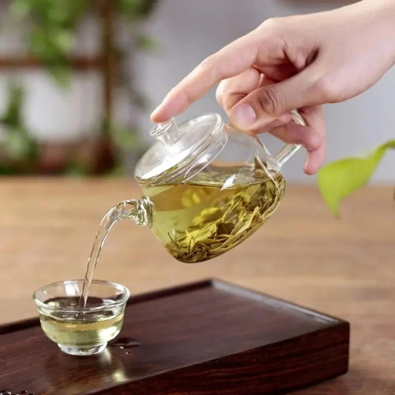200ml Transparent Glass Teapot with Filter