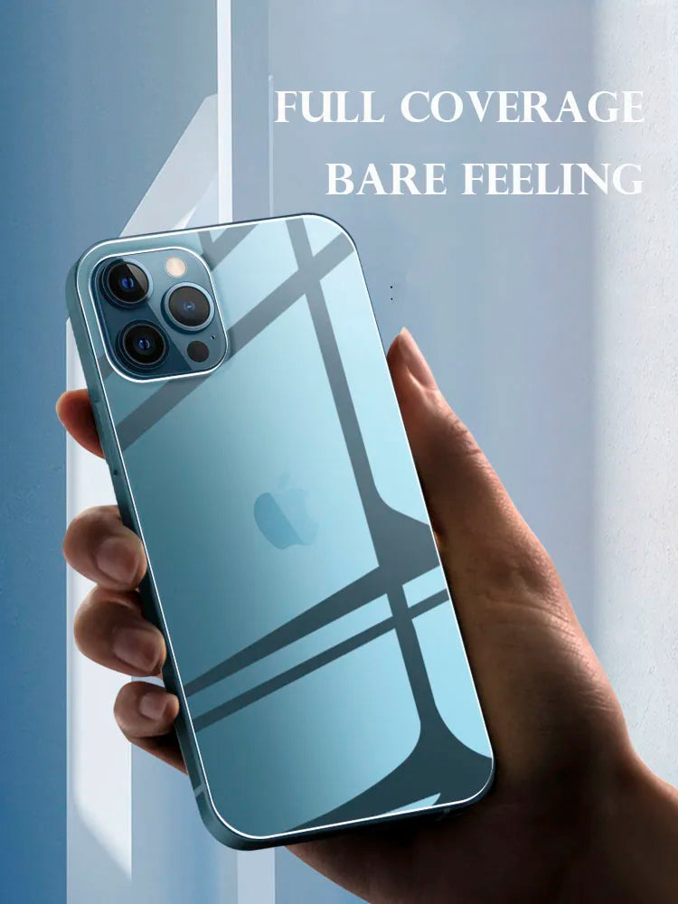 3IN1 Front+Back+Camera Lens Protection Tempered Glass For iPhone 14 13 Pro Max 11 12Mini Transparent Screen Protector Full Cover