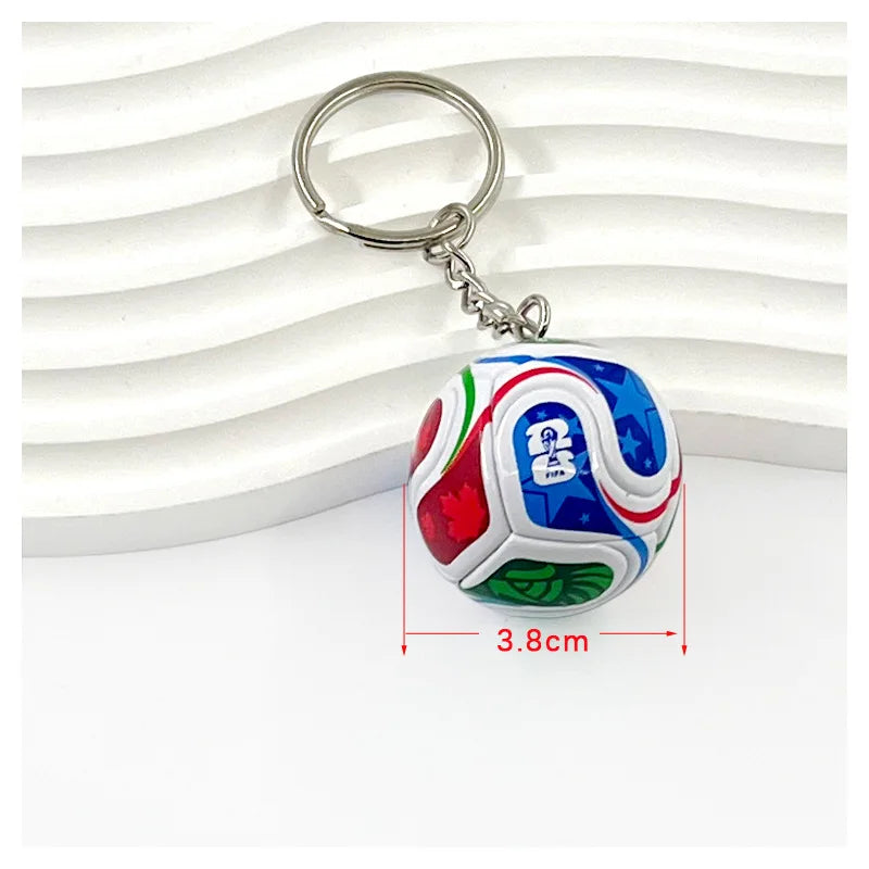 2026 Football Trophy Keychain Soccer Fan Backpack Charm Collectible