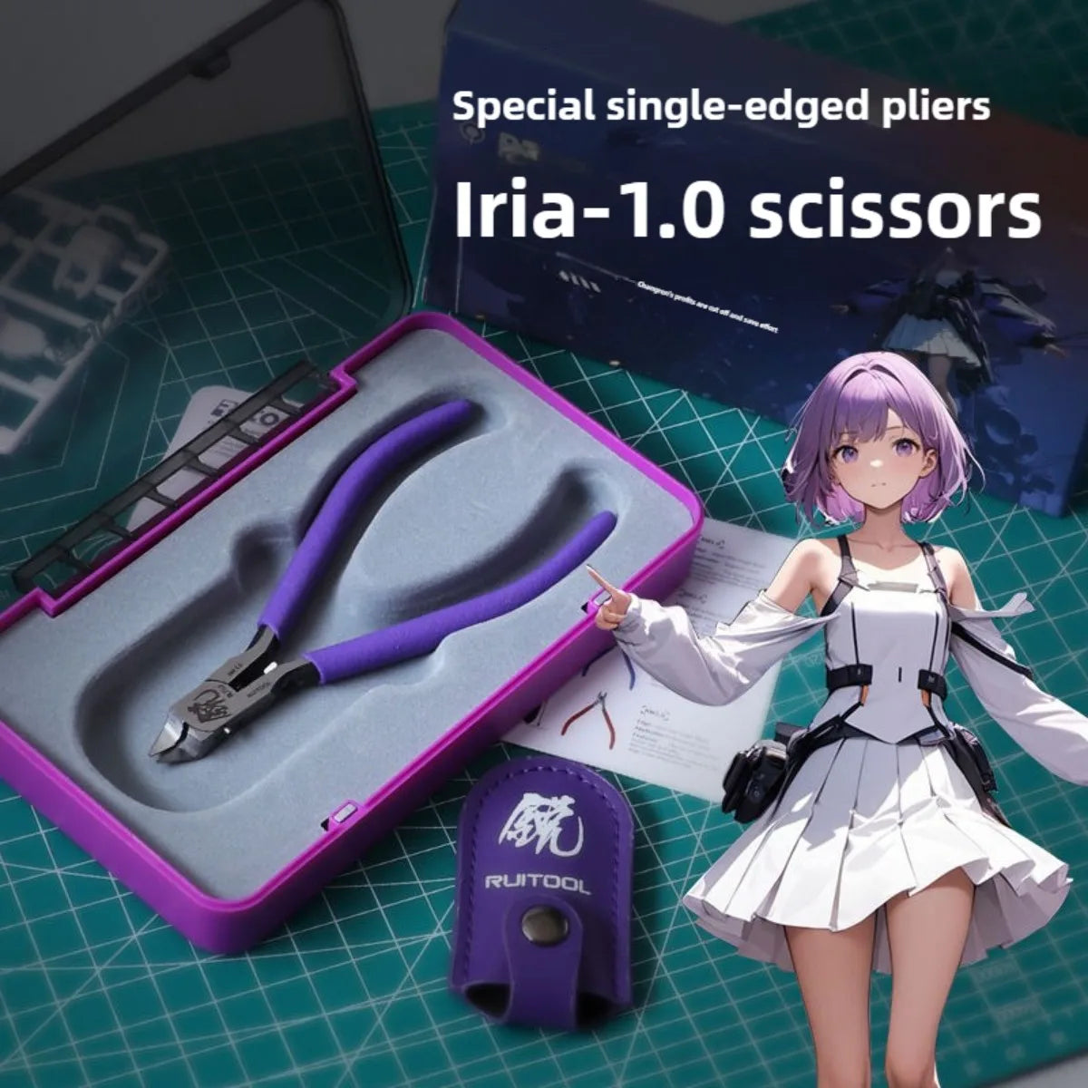 4.7 Inch Model Nippers Ultra-Thin Single-Edged Model Building Tools for Beginners to Repair and Fix Plastic Models Pliers