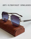 Sunglasses For Men Square Trendy Luxe Vintage Fashion Glasses Retro Steampunk Shades